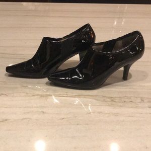 Anne Klein Shiny Black Boot